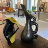 Large Vallauris ceramic pitcher