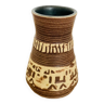 Vase vintage bohème ethnique céramique