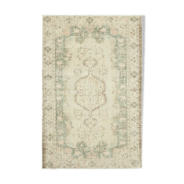 Tapis Beige Turc Unique Noué à la Main 181 cm x 283 cm - 38980