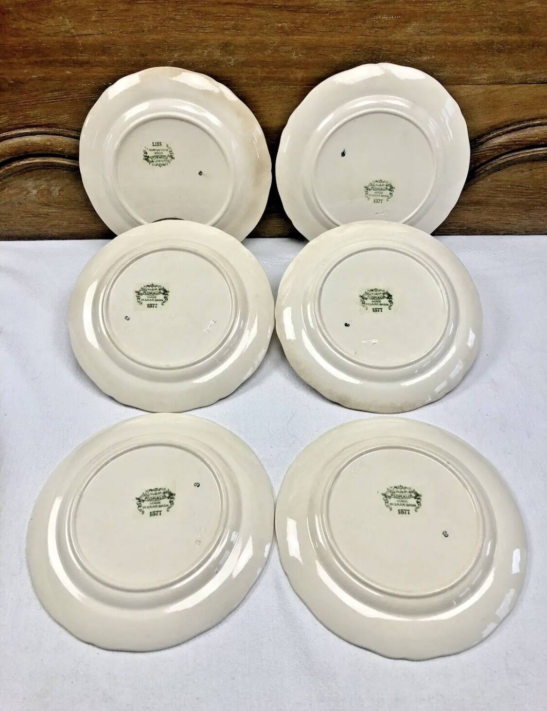 6 old dessert plates Floralia Villeroy & Boch model