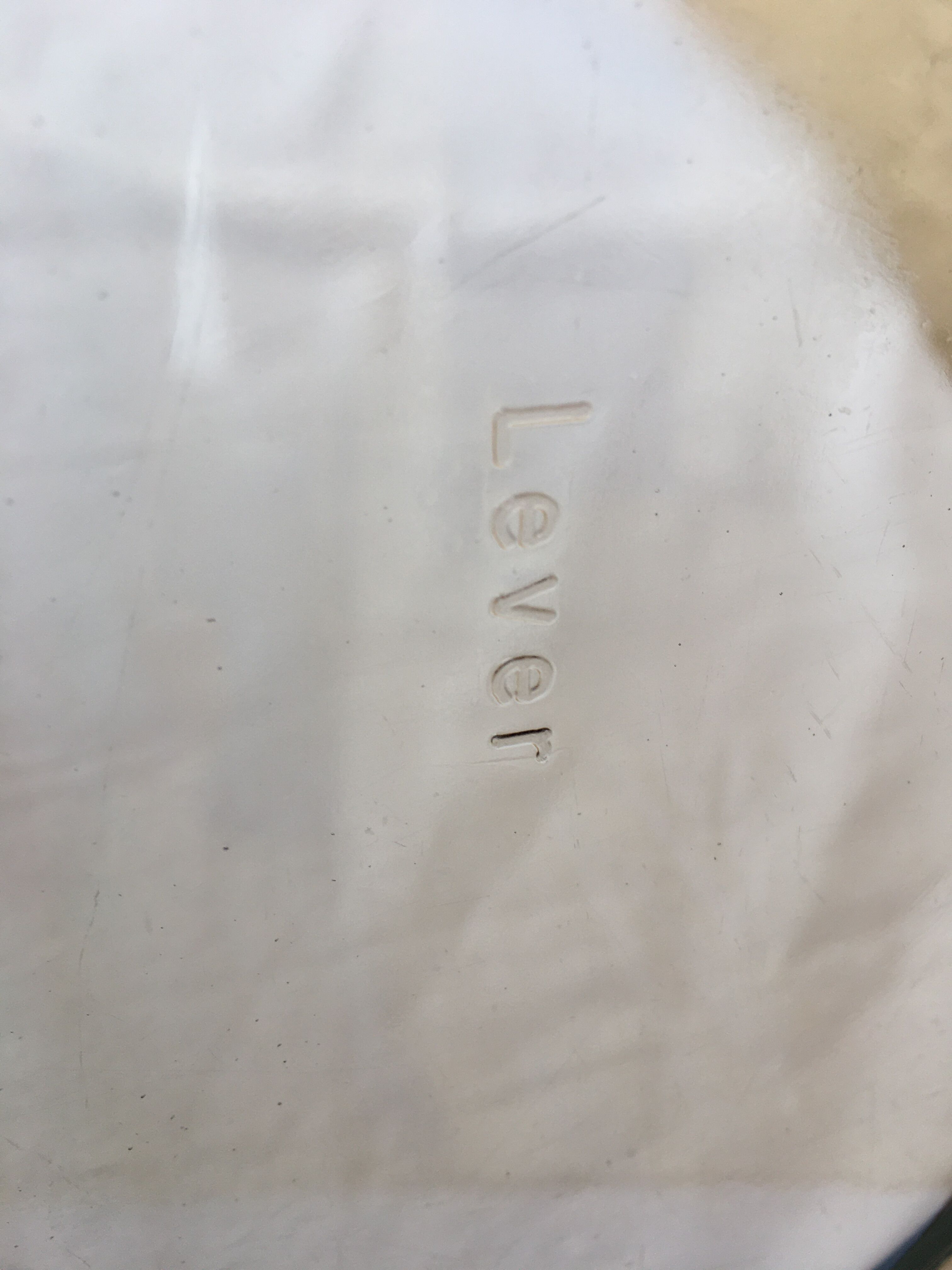 Plat ovale vintage Lever en verre fumé