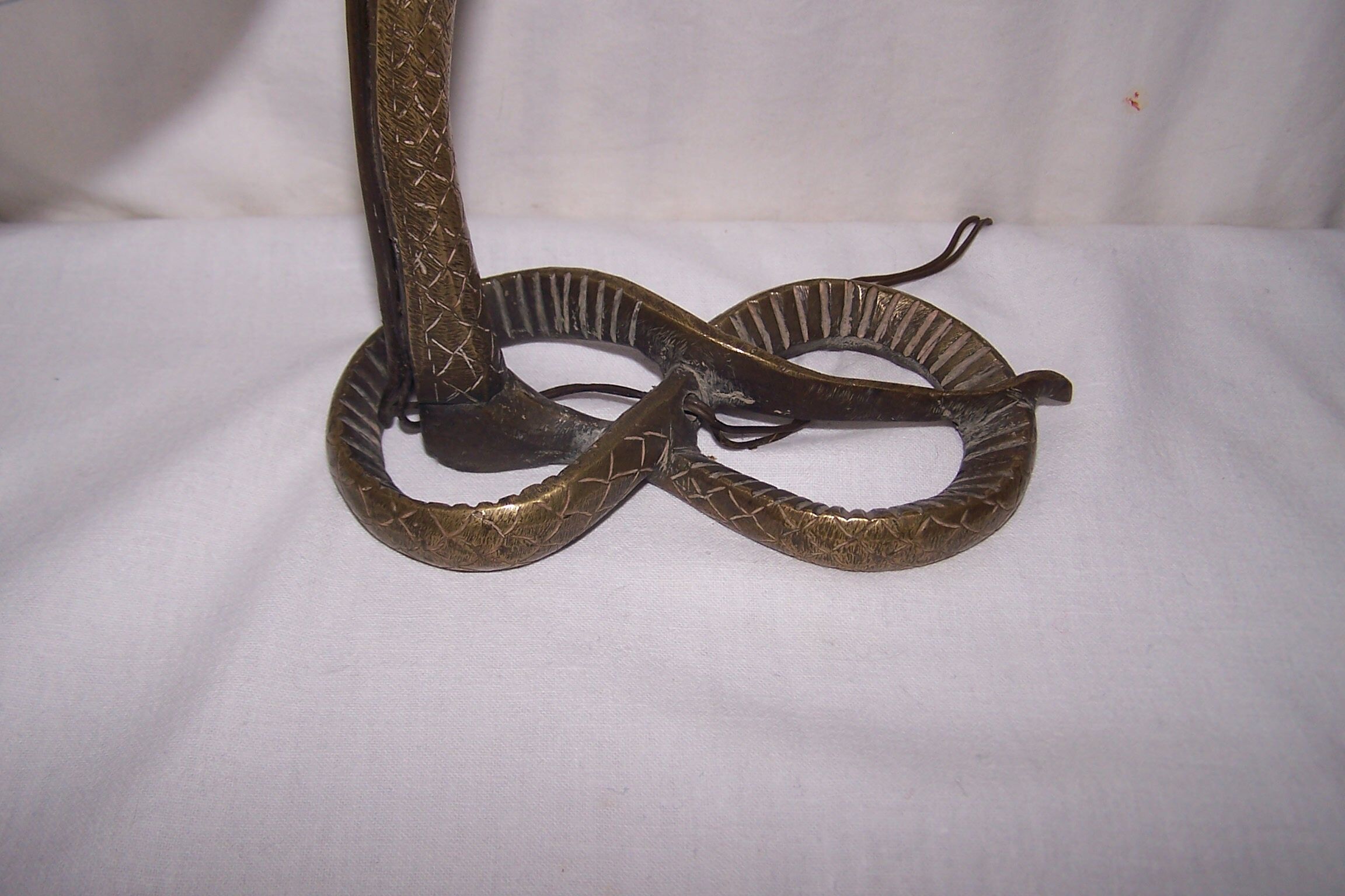 Bronze cobra lamp art deco