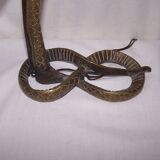 Bronze cobra lamp art deco