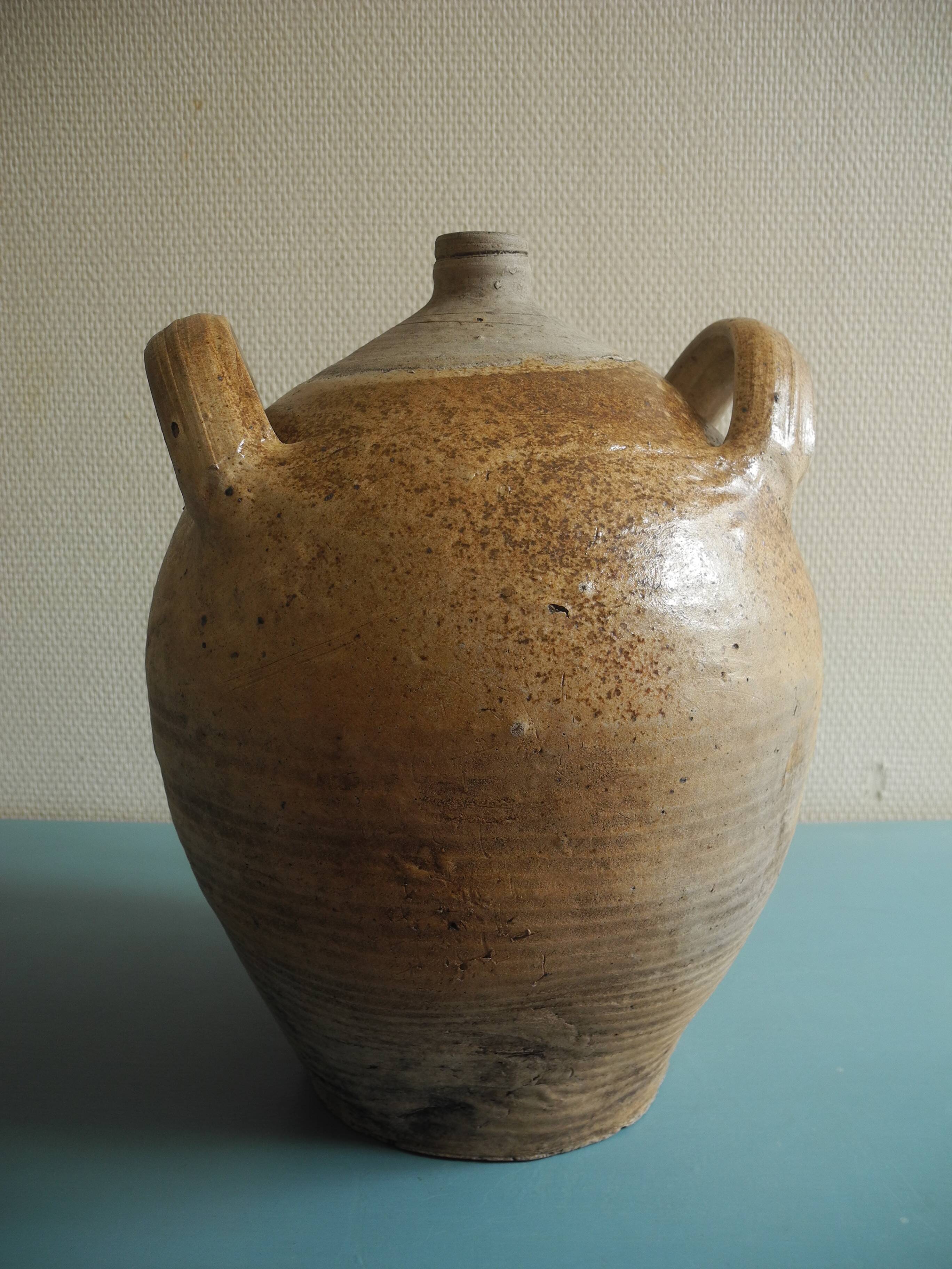 old jar rustic decoration antique toupine French jar