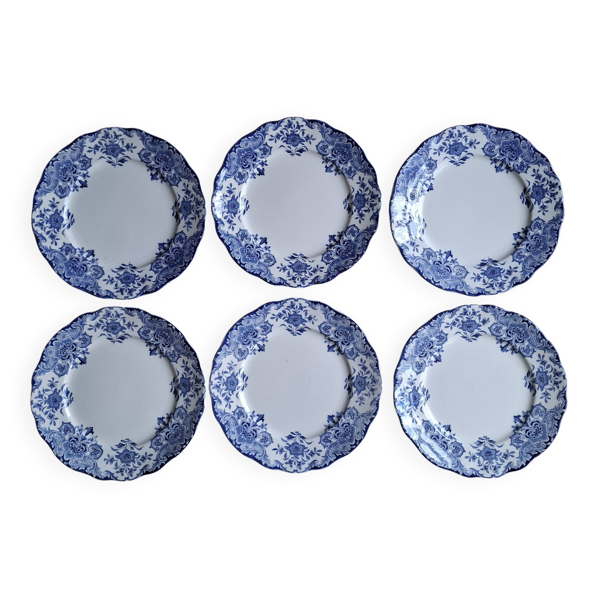Set of 6 flat plates Dordrecht BFK 1920