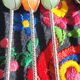Lot of 6 vintage teaspoons with stones.