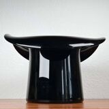 Vintage Italian vase top hat in Murano glass, 1980s.