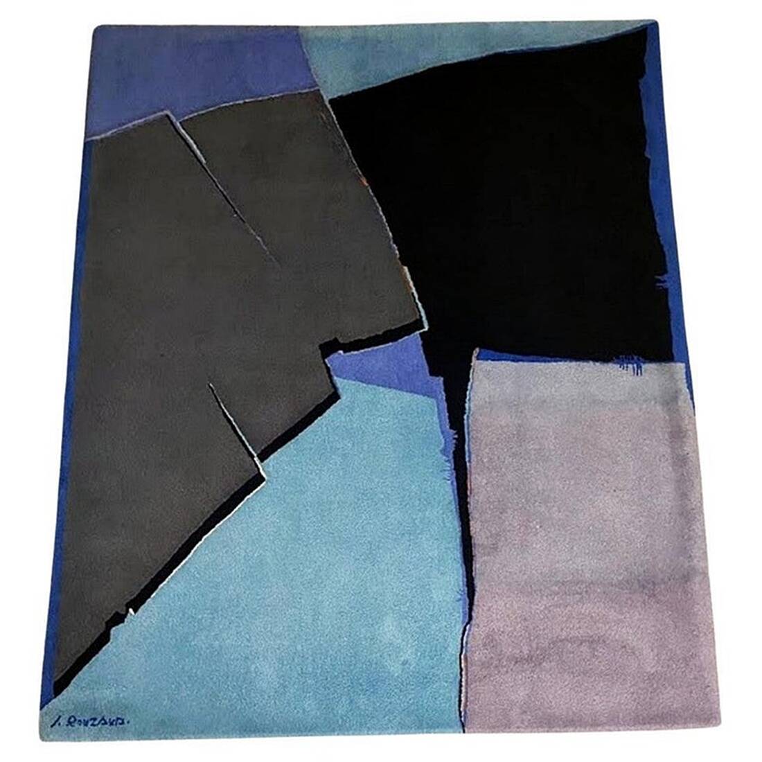 Jean Rouzaud Artistic Carpet, Handmade 1980s France - Tisca