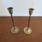 Pair of vintage brass candlesticks