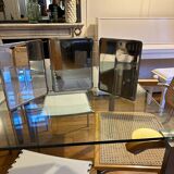 Miroir triptyque barbier
