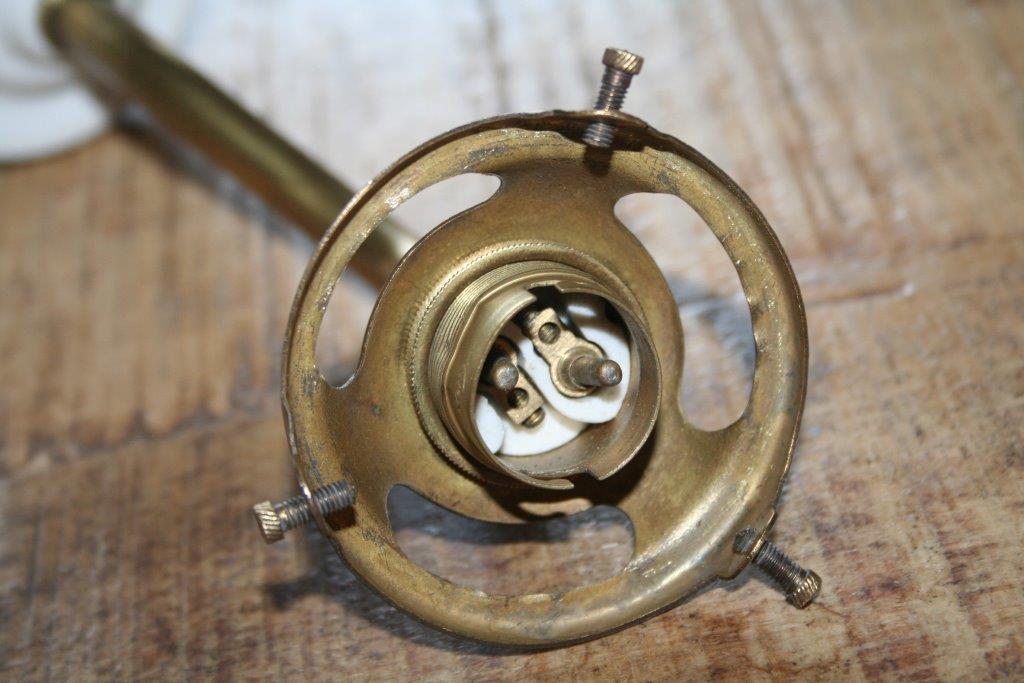 Apply wall light brass Swan neck