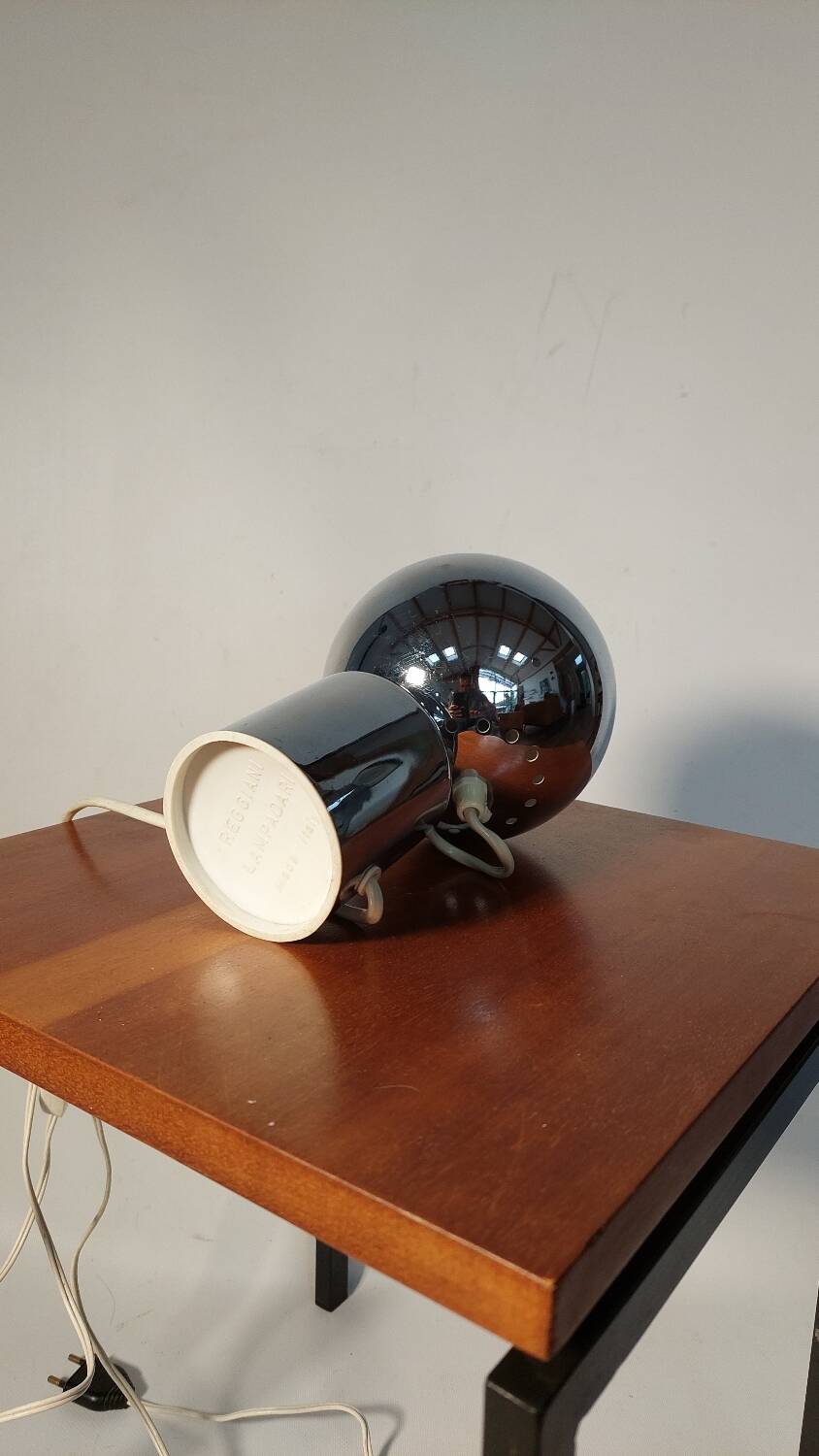 Eye ball, Reggiani table lamp 1970