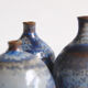 Trio de céramiques miniatures bleues Antonio Lampecco
