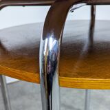 Table Bauhaus en tube d'acier par Petr Vichr