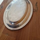 Christofle - Oval serving platter model Crossed Ribbons in silver-plated metal