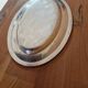 Christofle - Oval serving platter model Crossed Ribbons in silver-plated metal
