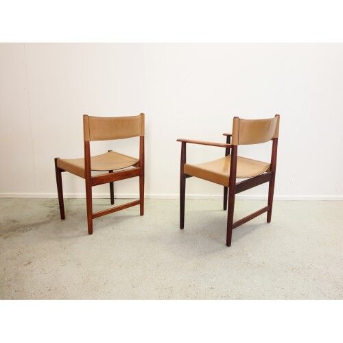 Set of 4 chairs Kurt Ostervig for Sibast Furniture rosewood