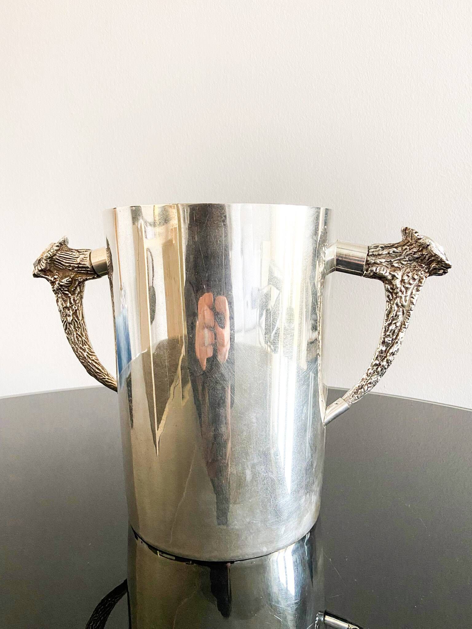 Un secchiello per il ghiaccio placcato in argento ralph lauren