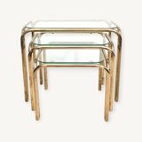 Gold nesting coffee tables