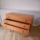 Scandinavian designer chest of drawers in blond oak Mid-Century Circa 1950