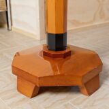 Orange wood Memphis-style Pencil Coat Rack, XL vintage 1980s, Italy by Artema