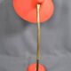 Jean Boris LACROIX (1902-1984), Desk lamp in red lacquered sheet metal, profiled diffuser