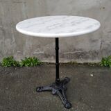 Cast and marble bistro table