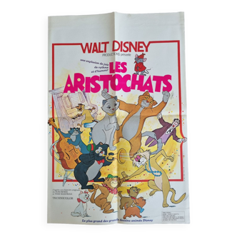 Affiche originale Les Aristochats, Disney