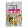 Affiche originale Les Aristochats, Disney