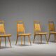 Mid-century modern dining chairs attributed to Ernst Martin Dettinger for Lucas Schnaidt, 1950s, set of 4