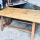 Farm table on trestles