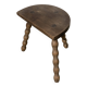 Tabouret tripode demi-lune vintage 1950