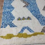 Handmade wool Berber rug 312x193 cm