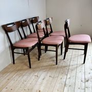 Ensemble de six chaises de salle à manger, Danemark 1960s