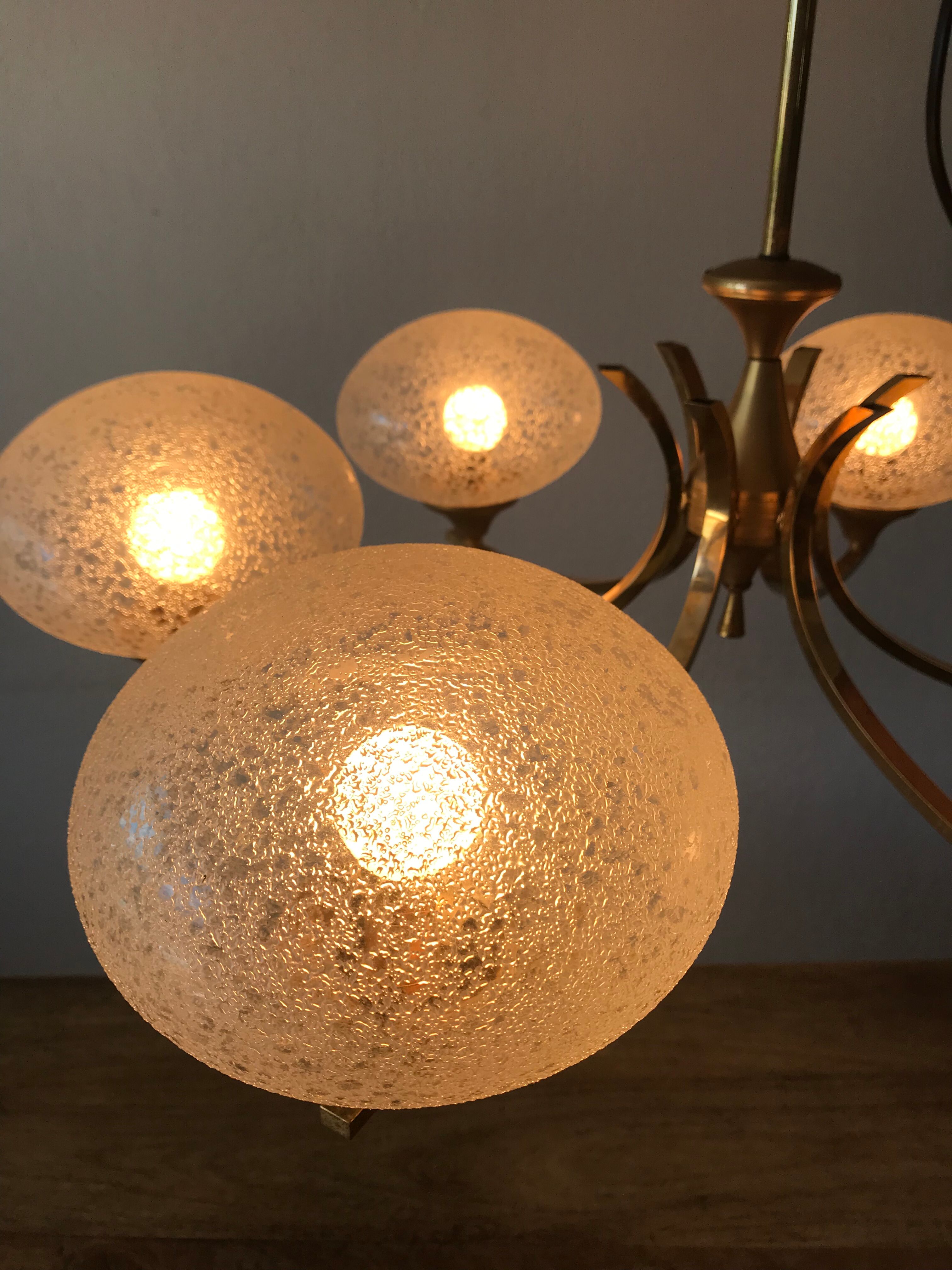 Lustre art déco 6 feux