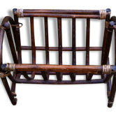 Porte revue osier foncé