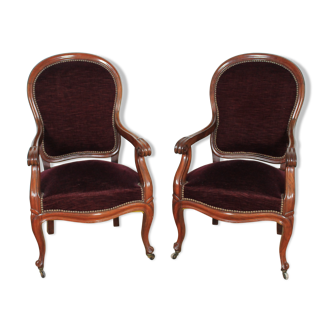 Pair of convertible chairs