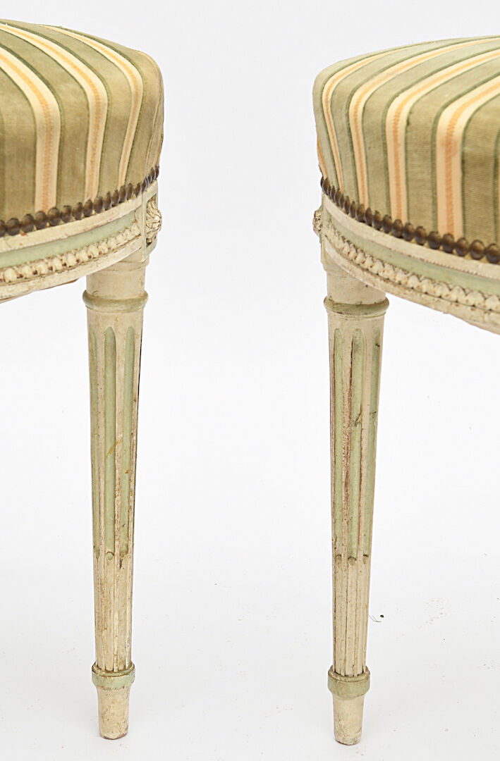 4 Chairs with lyre back