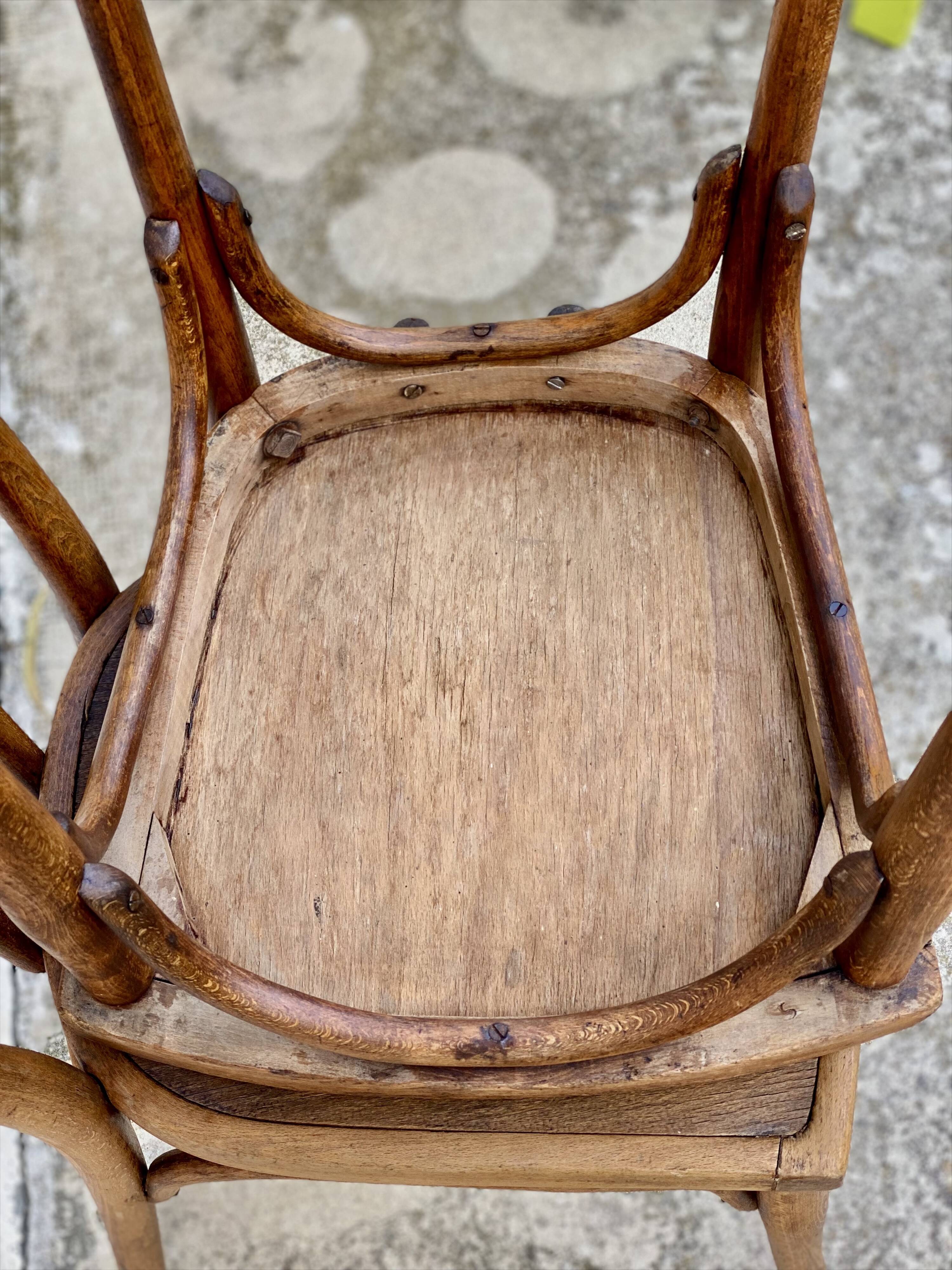Paire de chaises bistrot thonet vintage 1900