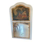 TRUMEAU Louis XVI, Large Model, in gilded wood from the 19th century