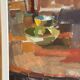 Large Original Swedish Oil on Canvas – “Still Life” by Ingvar Hällgren – Signed – Vintage & Framed – 89 × 42 cm (35" × 16.5")
