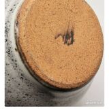 Glazed ceramic vase signed