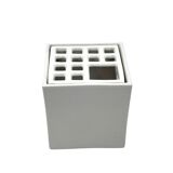 Studio Opi, White space age mod. Ikebana A ceramic vase / ashtray, Gabbiane