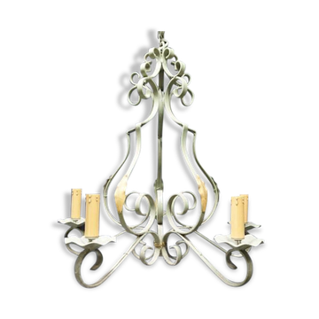Lustre métal polychrome