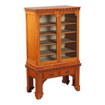 Vitrine ancienne style chinoiserie en citronnier, Royaume-Uni '800
