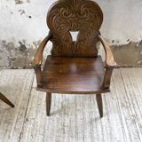 Pair of Savoyard armchairs