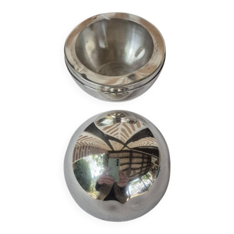 Silver-plated jewelry box/trinket tray