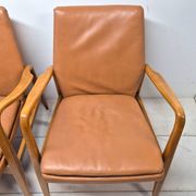 Pair of Scandinavian armchairs attributed to Axel Larsson, circa 1960.