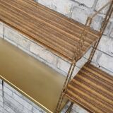 String  etagere  métal  1960  faux bois