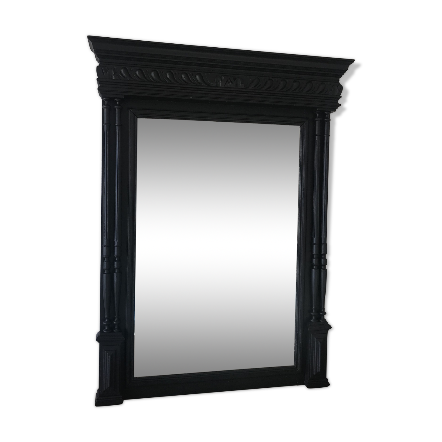 Mirror black trumeau - 107x81cm